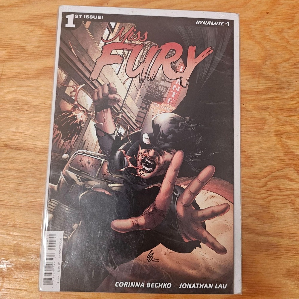 Miss Fury #1 Comic Dynamite Corinna Bechko Jonathan Lau Superhero TEEN+ Boarded